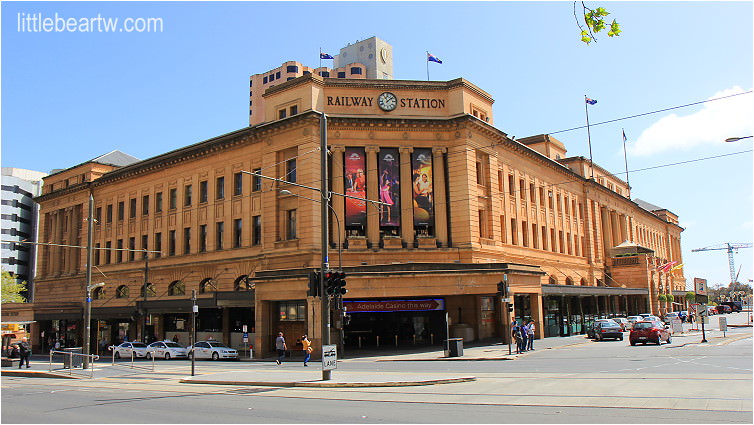 【南澳洲Day4-1】阿得雷德市區漫步：阿得雷德火車站 Adelaide Railway Station．北台街 North Terrace